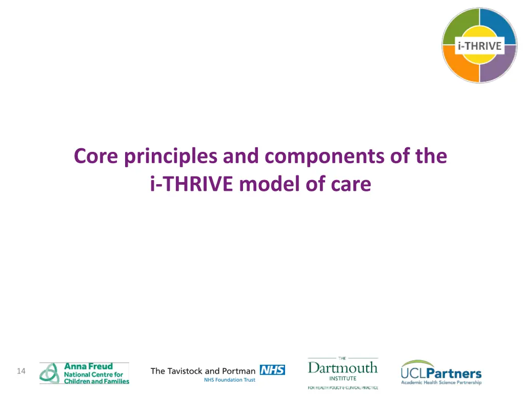 core principles and components of the i thrive