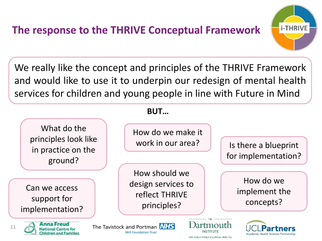 the response to the thrive conceptual framework