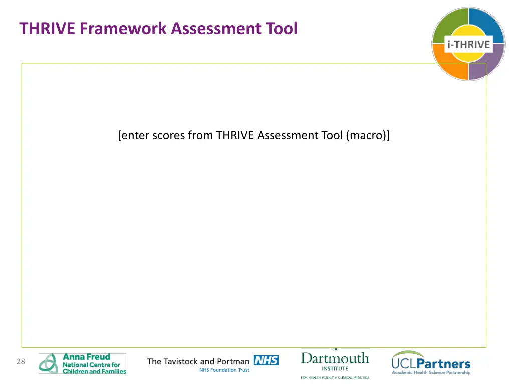 thrive framework assessment tool