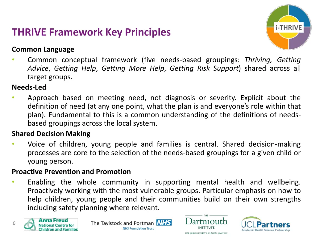 thrive framework key principles