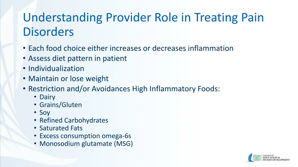 understanding provider role in treating pain