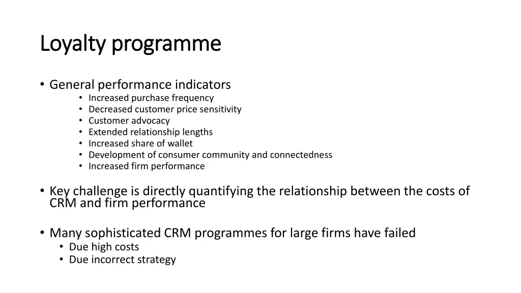 loyalty programme loyalty programme 2