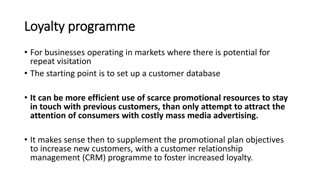 loyalty programme loyalty programme