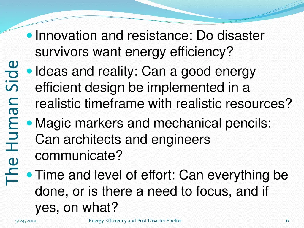 innovation and resistance do disaster survivors