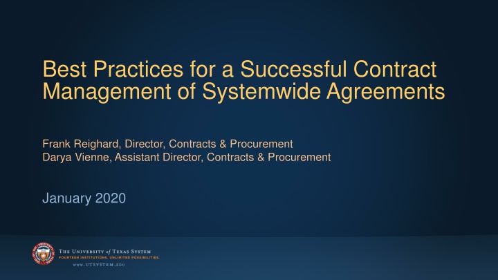 best practices for a successful contract