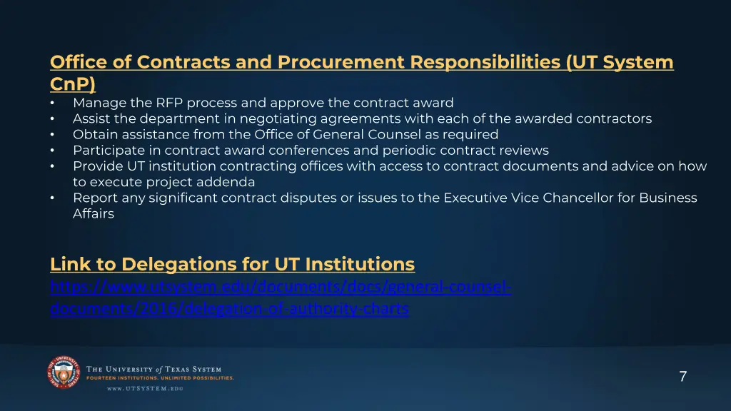 office of contracts and procurement