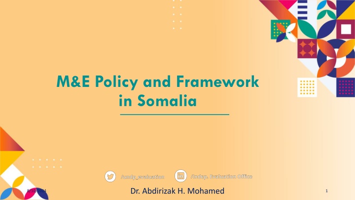 m e policy and framework in somalia