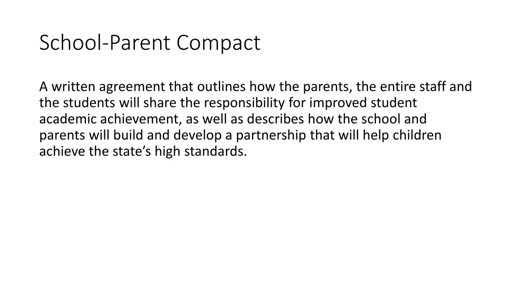 school parent compact