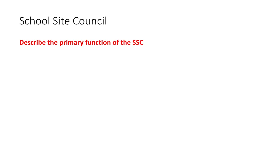 school site council