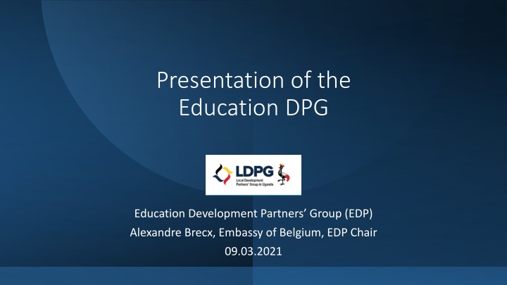 presentation of the education dpg