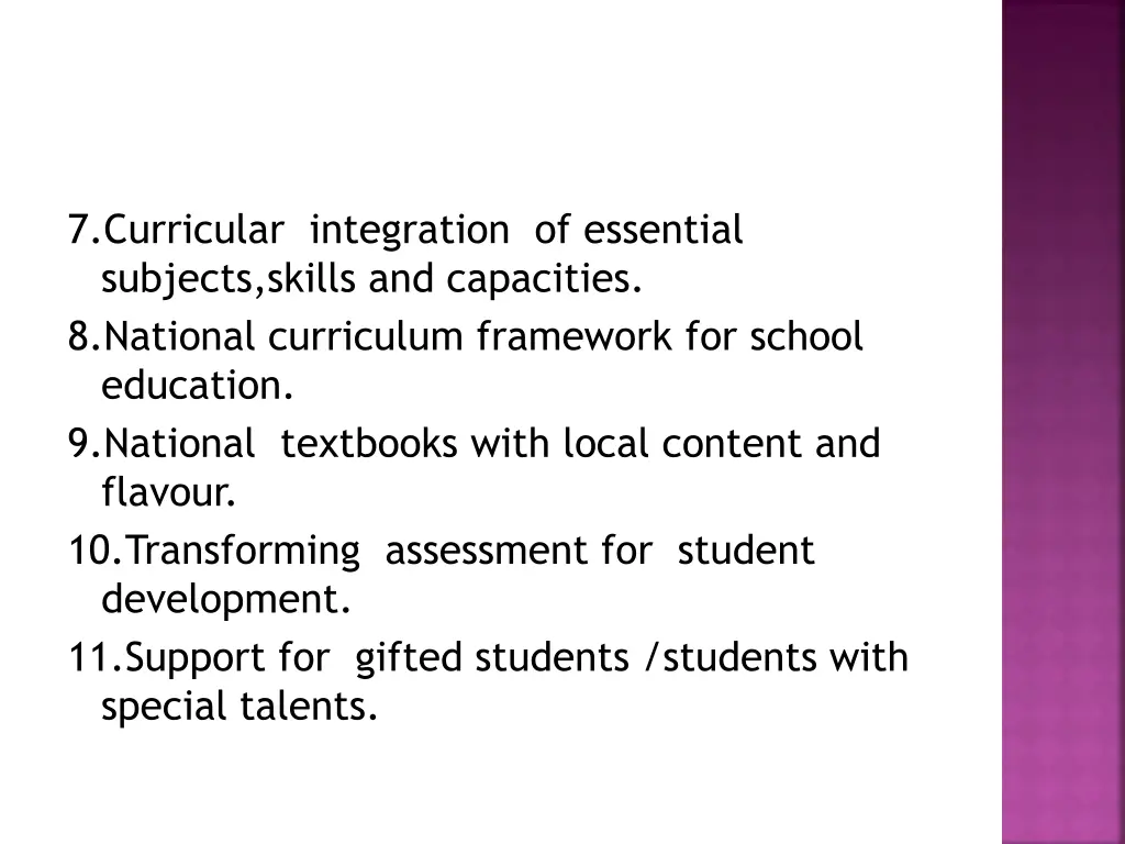 7 curricular integration of essential subjects