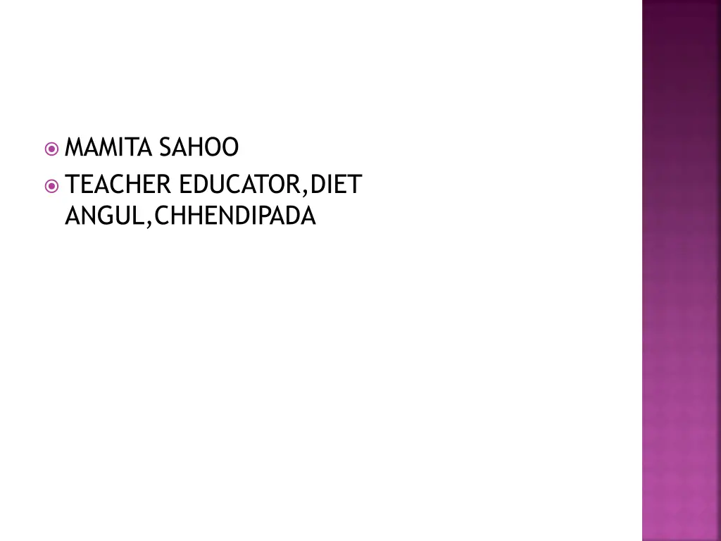 mamita sahoo teacher educator diet angul