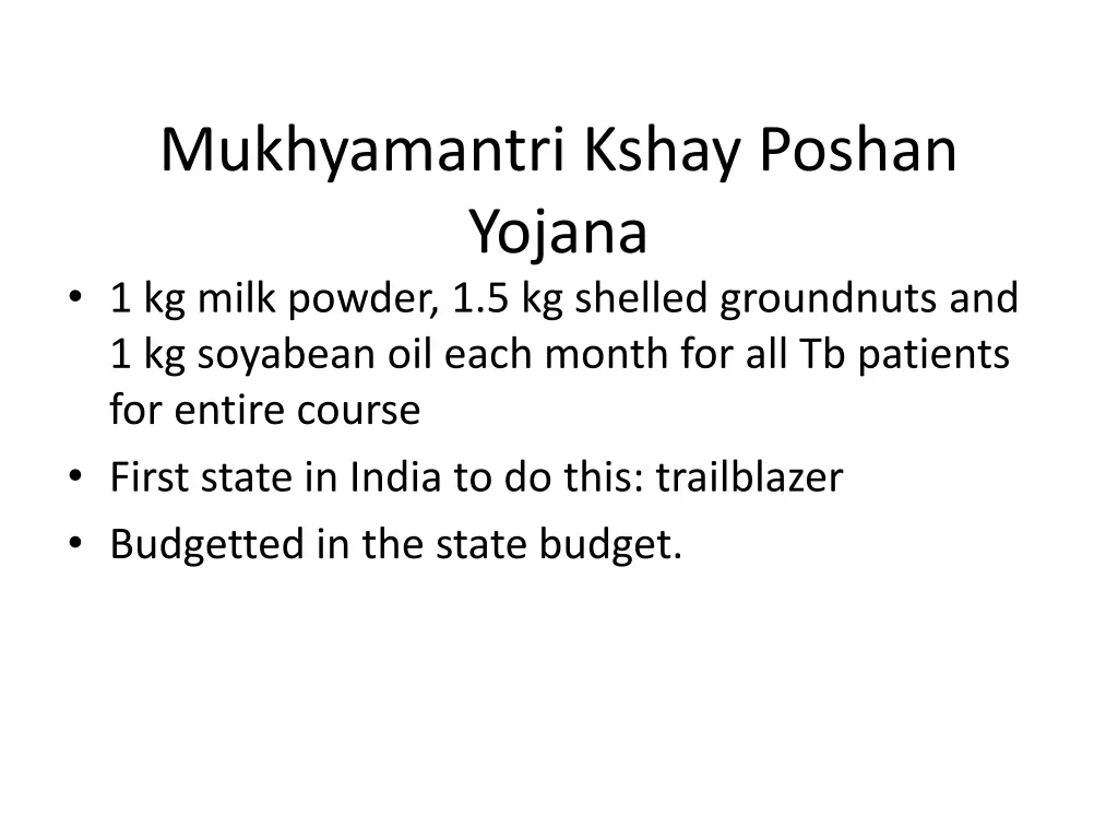 mukhyamantri kshay poshan yojana 1 kg milk powder