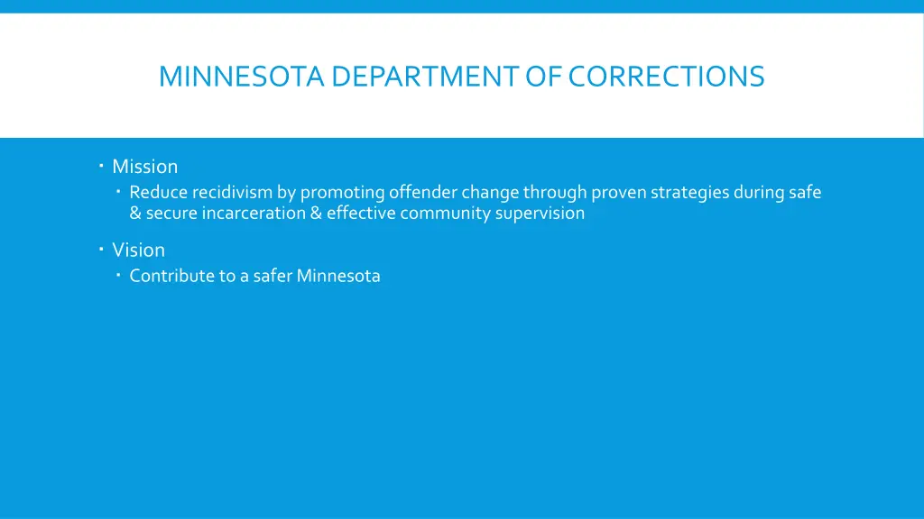 minnesota department of corrections