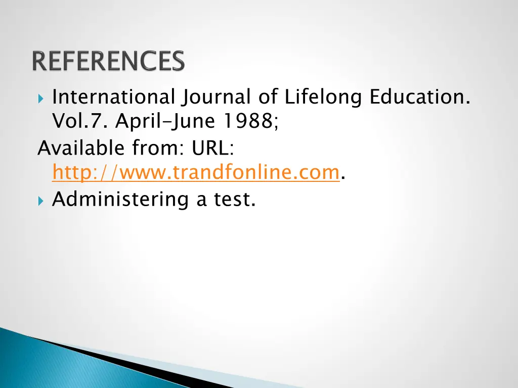 international journal of lifelong education