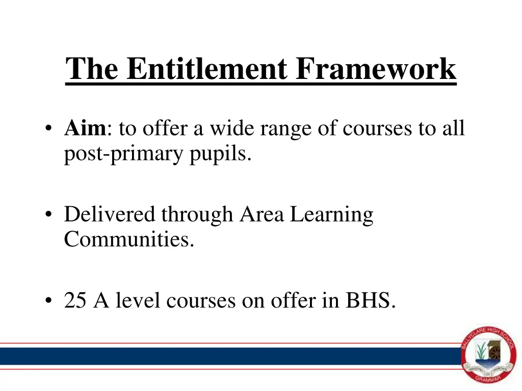 the entitlement framework