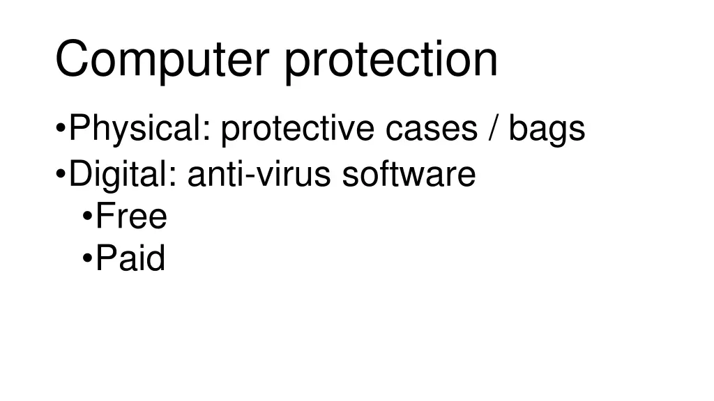 computer protection