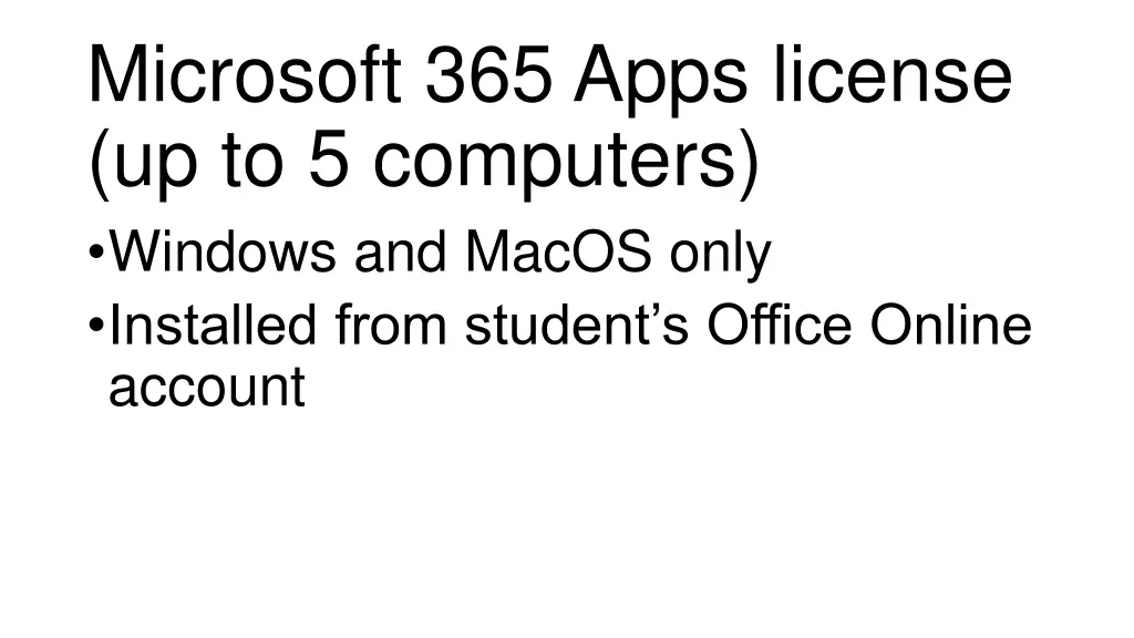 microsoft 365 apps license up to 5 computers