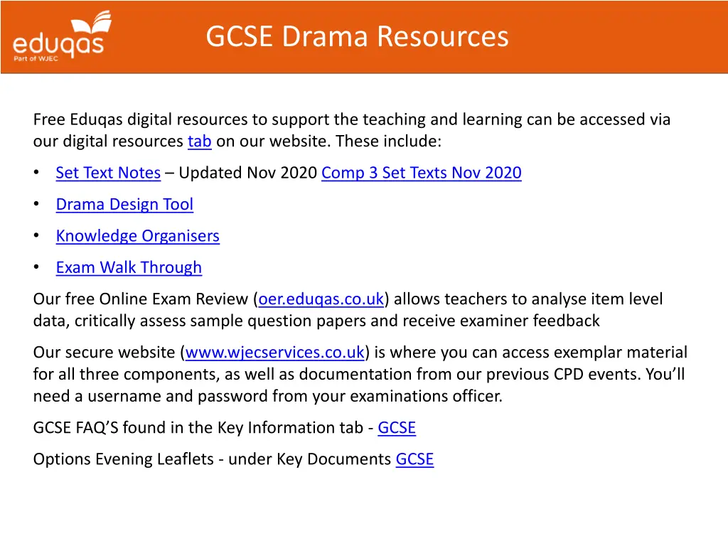 gcse drama resources 1