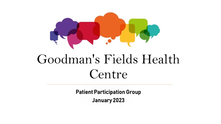 goodman s fields health centre