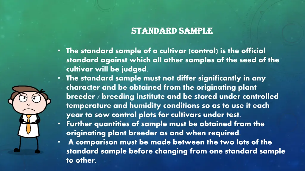 standard sample standard sample