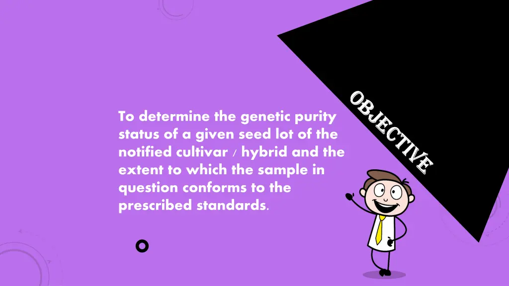 to determine the genetic purity status of a given