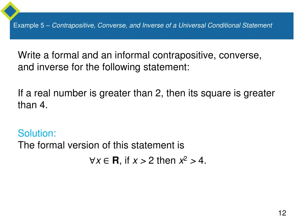 example 5 contrapositive converse and inverse