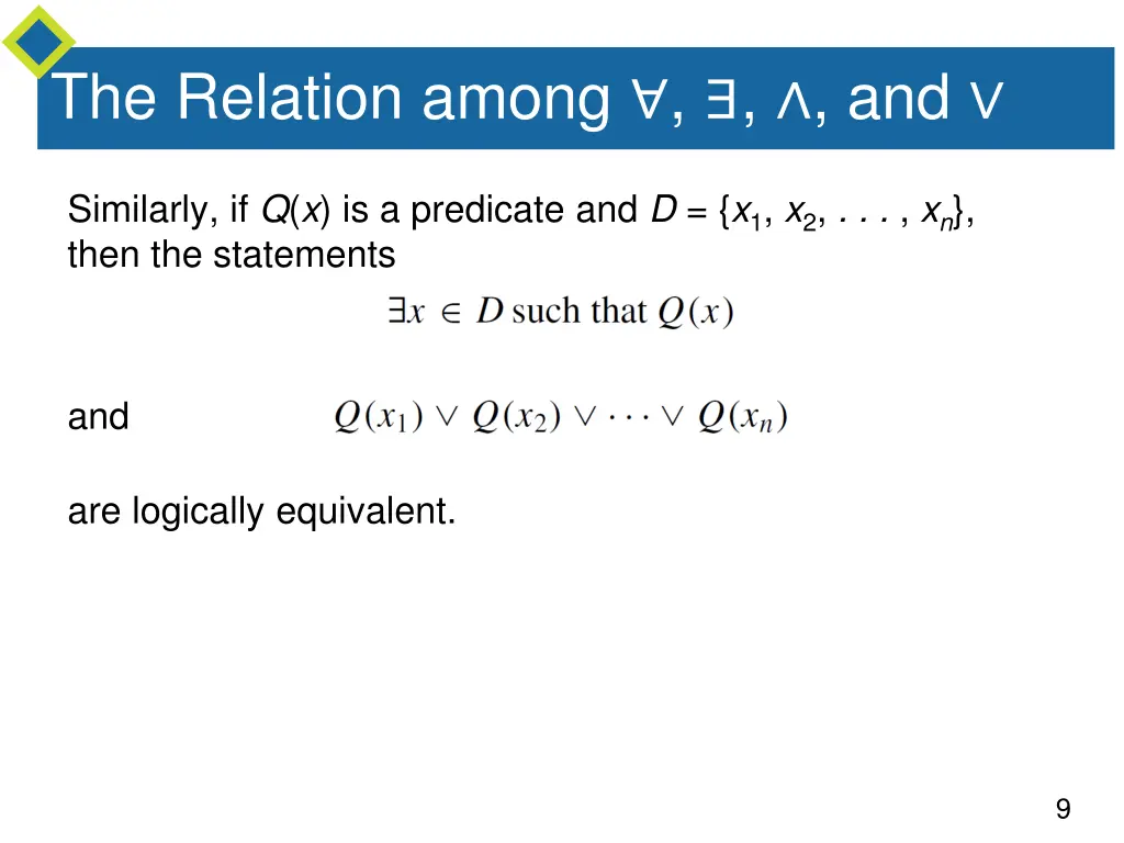 the relation among and 2