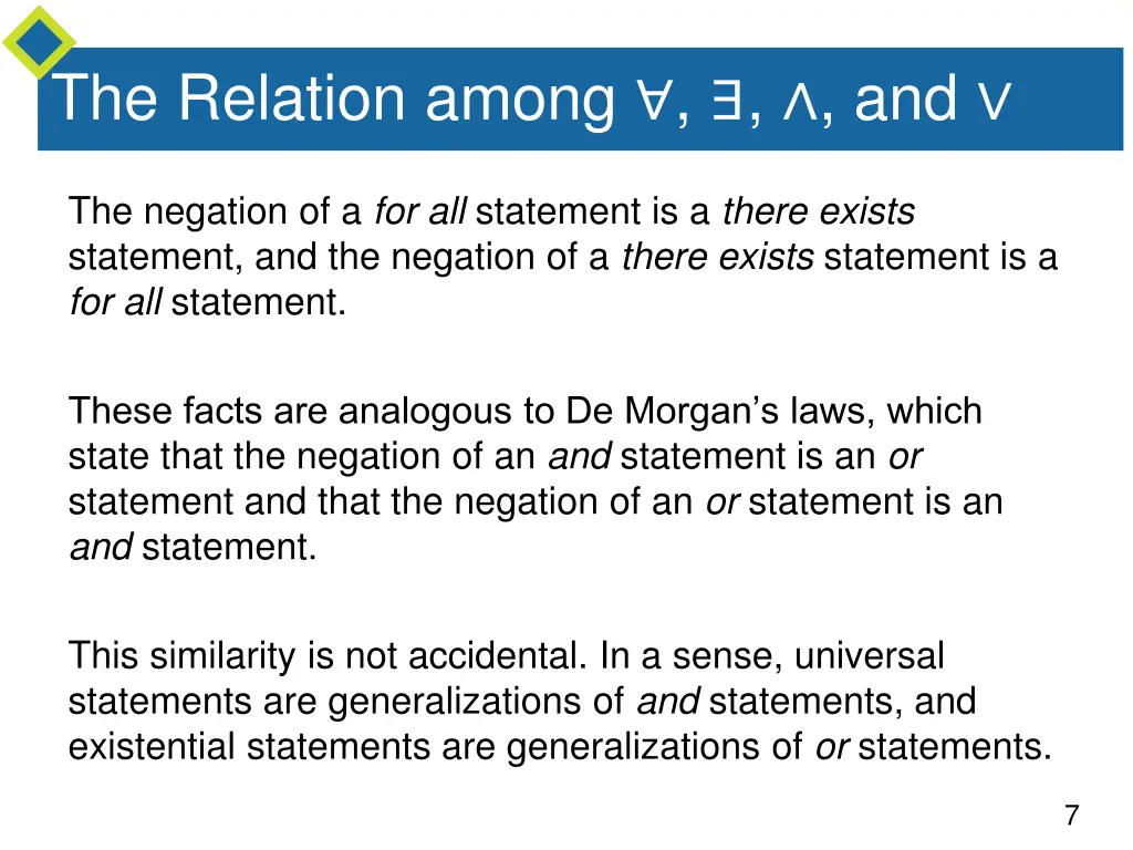 the relation among and