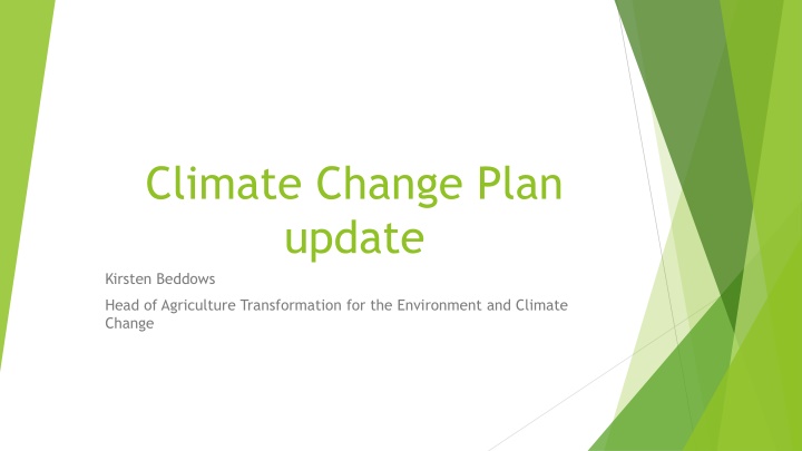 climate change plan update kirsten beddows