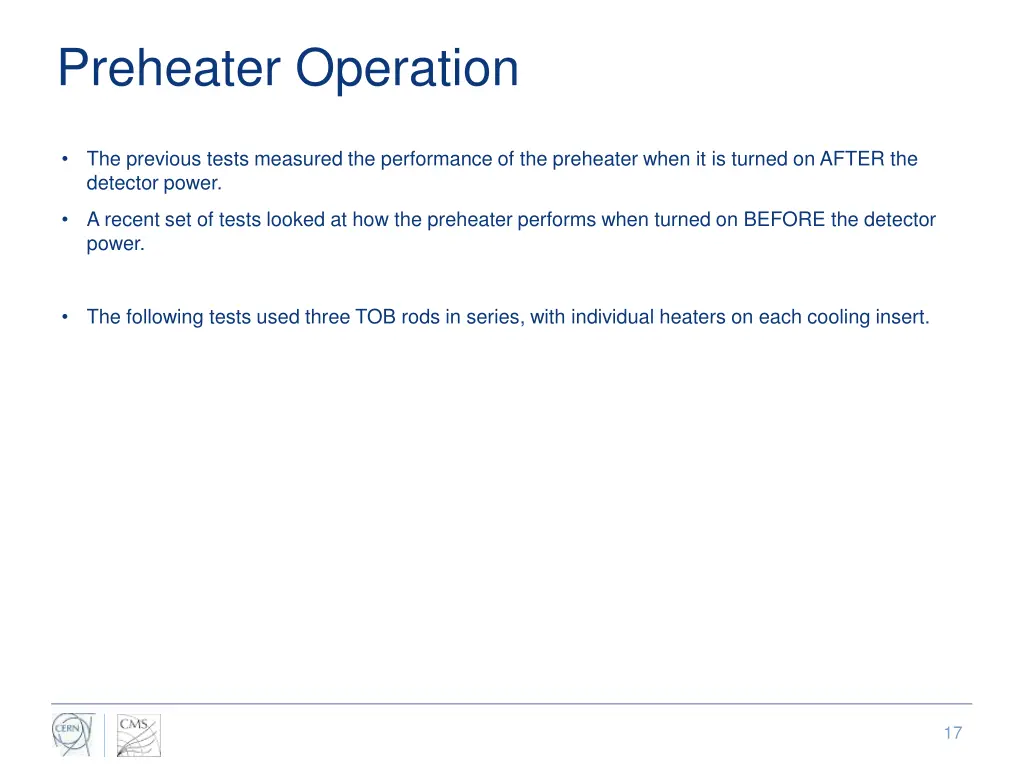 preheater operation 1