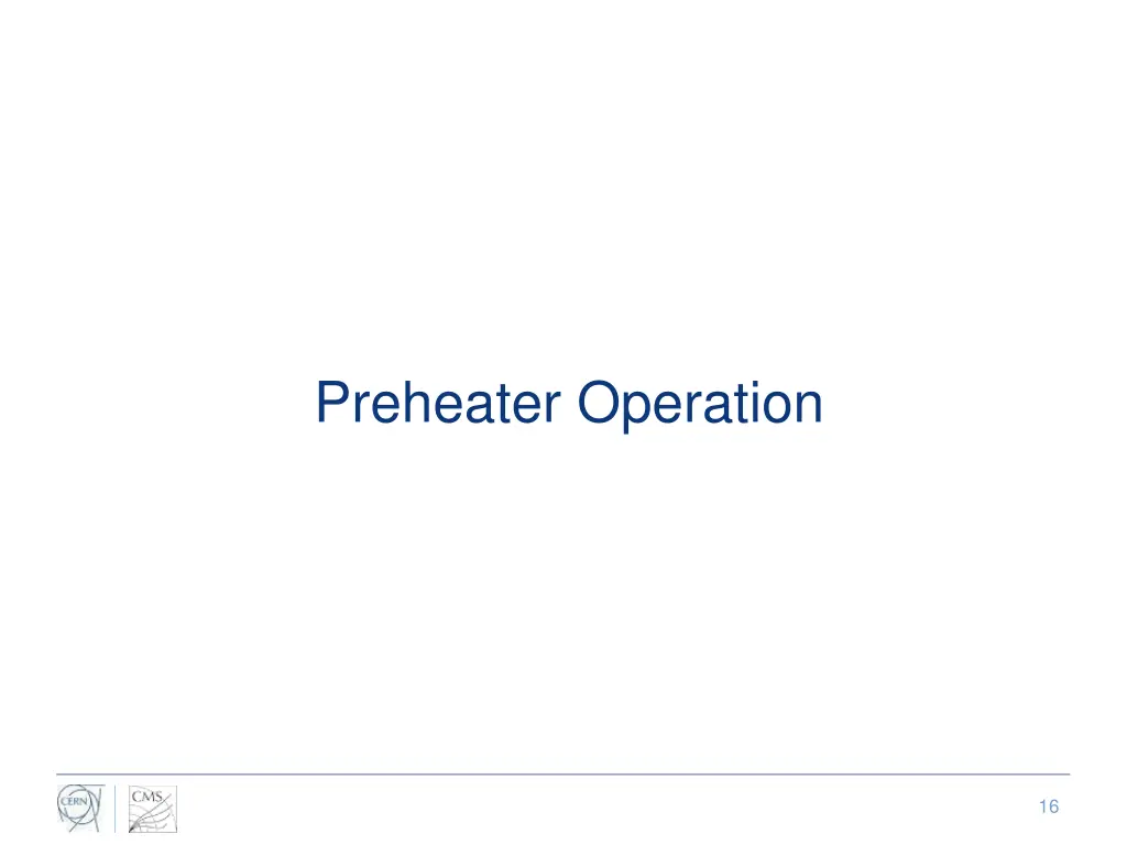 preheater operation