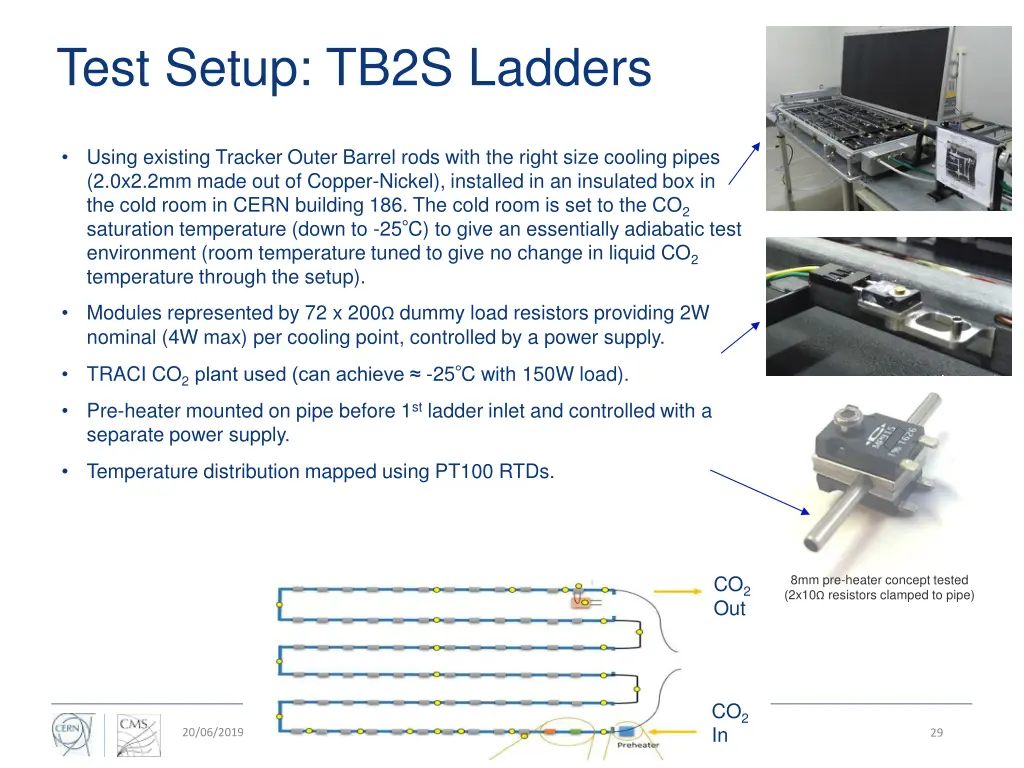 test setup tb2s ladders