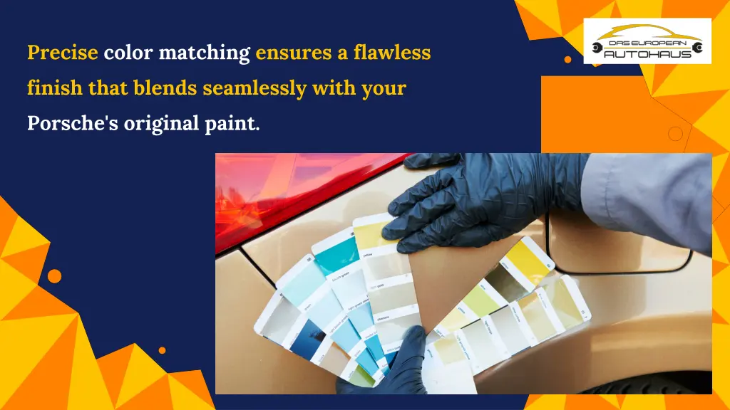 precise color matching ensures a flawless finish