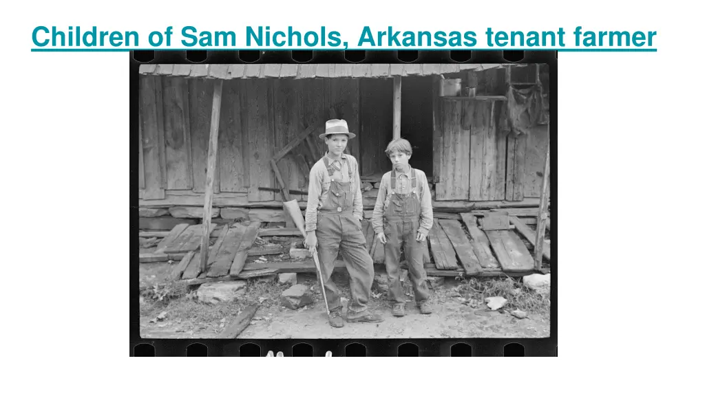 children of sam nichols arkansas tenant farmer