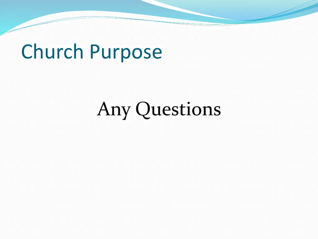 church purpose 4