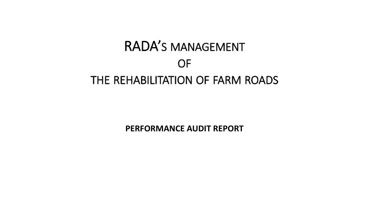 rada rada s s management management