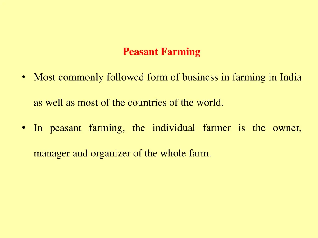 peasant farming 1