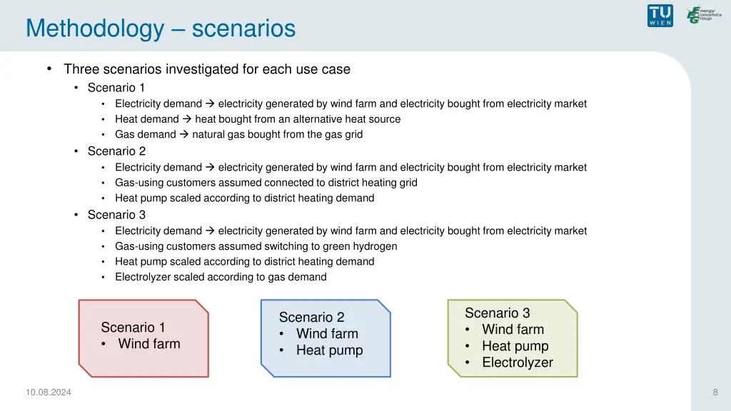 methodology scenarios