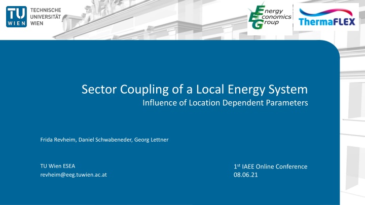 sector coupling of a local energy system