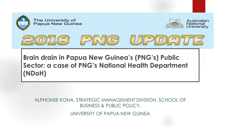 brain drain in papua new guinea s png s public