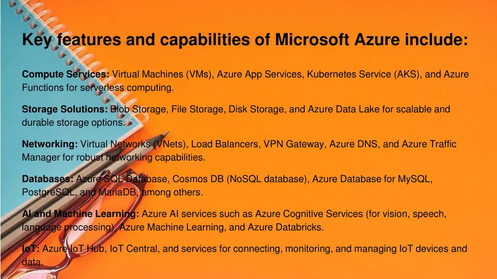 key features and capabilities of microsoft azure