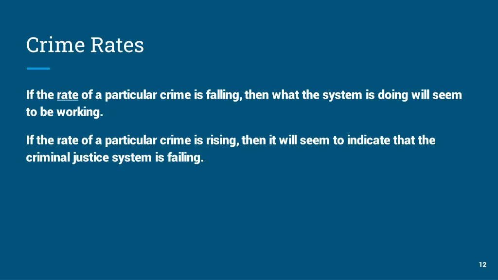 crime rates