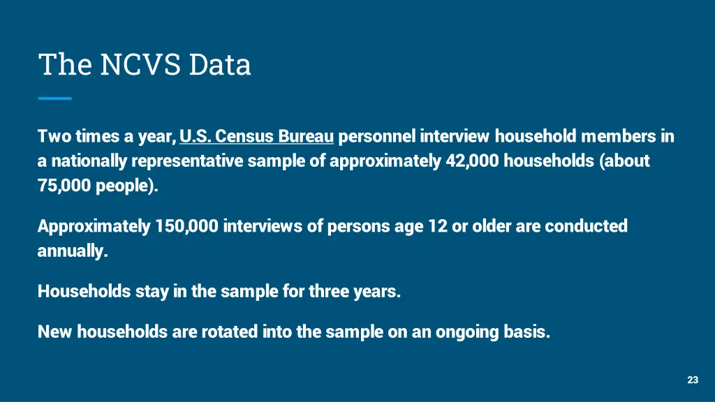 the ncvs data