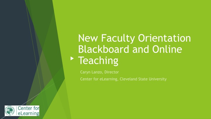 new faculty orientation blackboard and online