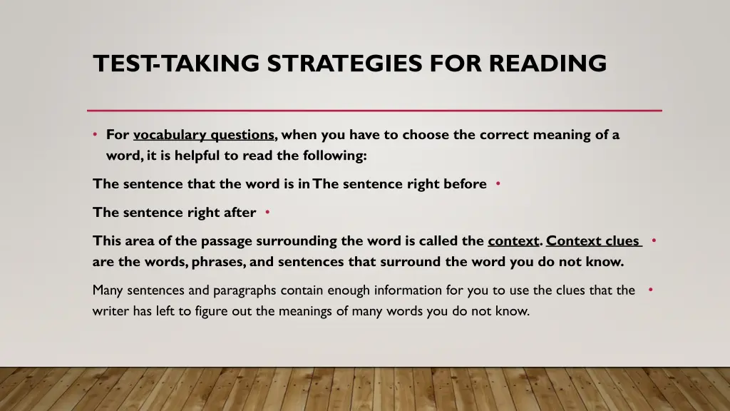 test taking strategies for reading 16