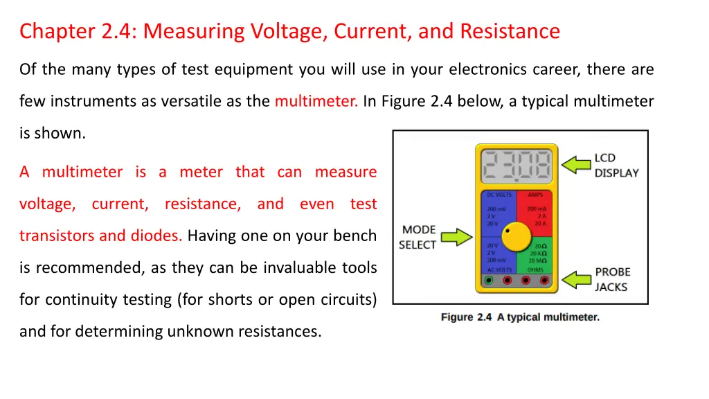 chapter 2 4 measuring voltage current