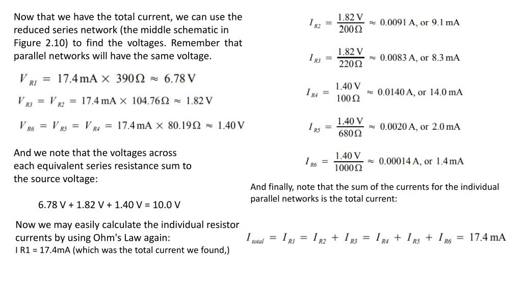 now that we have the total current