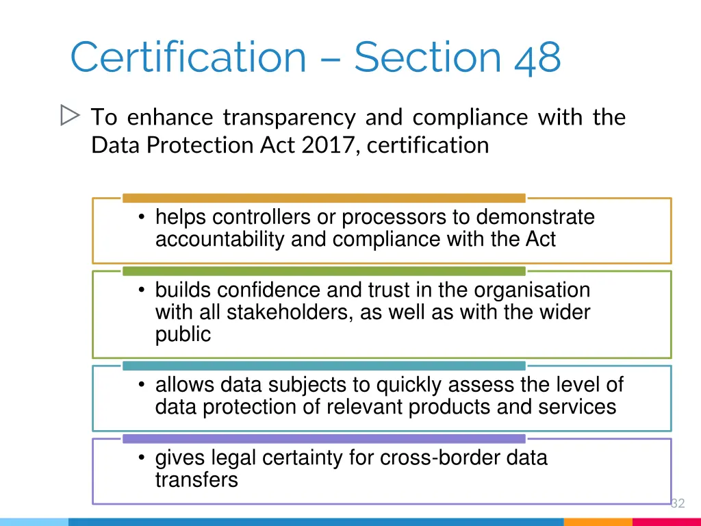 certification section 48