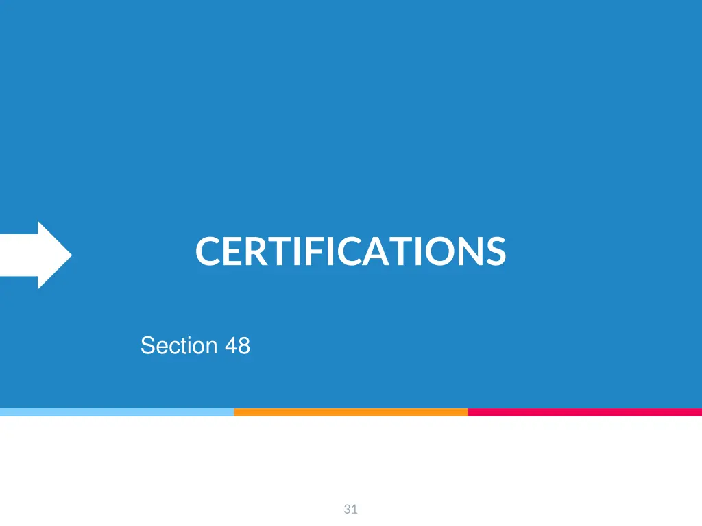 certifications